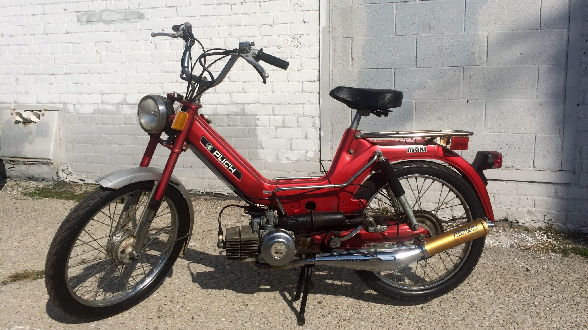 Red Puch Maxi SOLD Detroit Moped Works