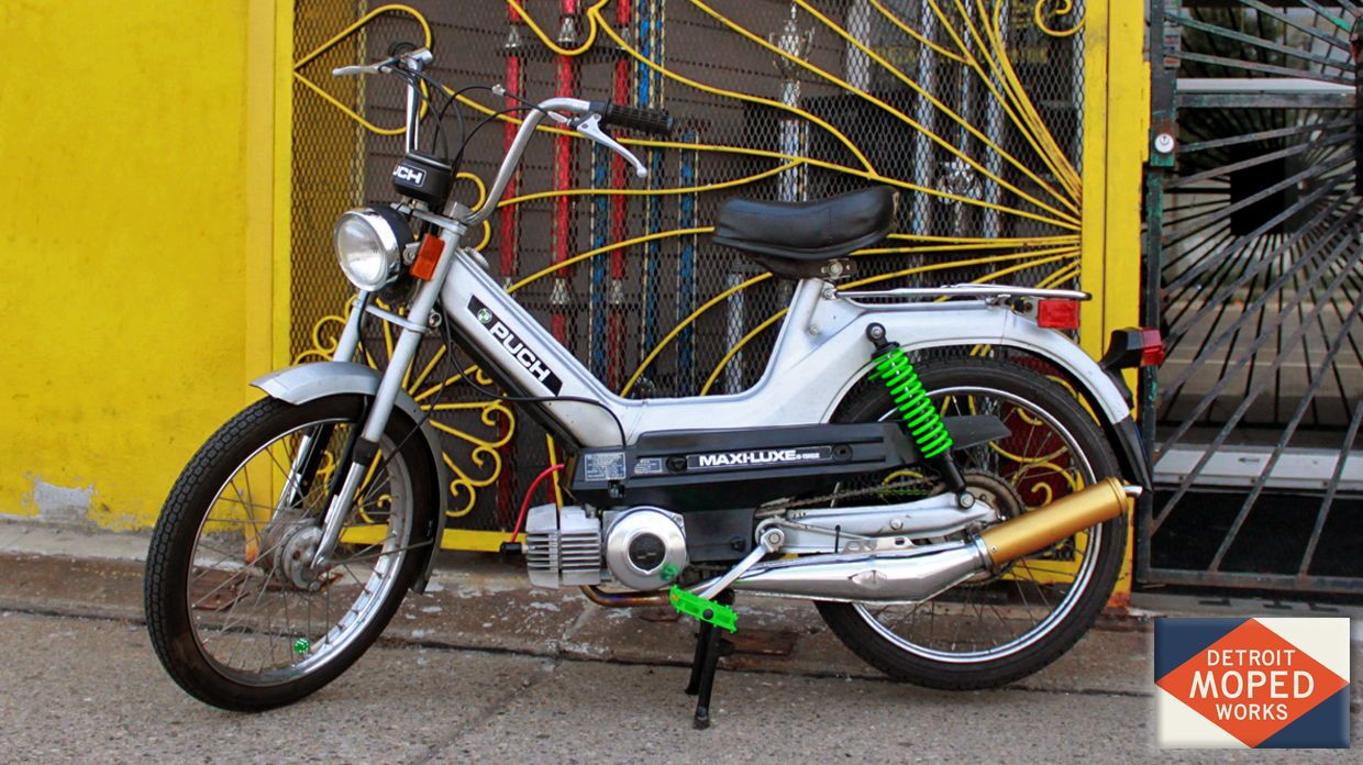 1978 Silver Puch Maxi With Cool Green Accents (SOLD) — Detroit