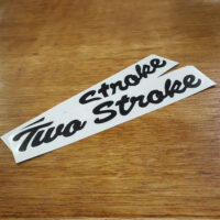 Custom "Two Stroke" decals based on the Indian Four Stroke design