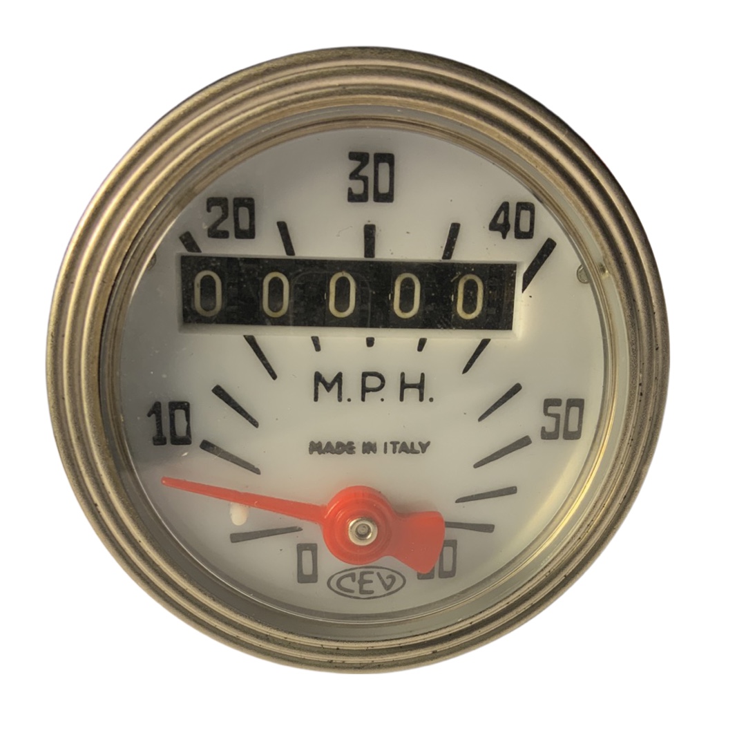 NOS C.E.V. 60mph Italian Moped Speedometer — Detroit Moped Works