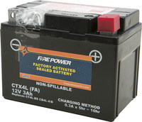 Fire Power sealed factory activated battery CTX4L/CT4L