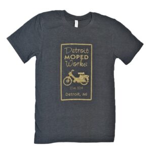 Gray N’ Gold Detroit Moped Works T-Shirts!