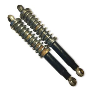 355mm Black and Chrome Shocks for Mopeds- Rusty (used)
