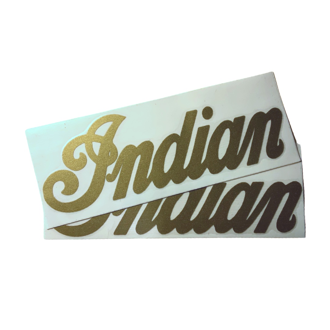 NEW Reproduction Indian Moped 4.75x1.75 Decal Sticker — Detroit