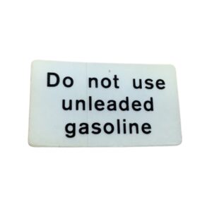 NOS Vintage “Do Not Use Unleaded Gasoline” Decal