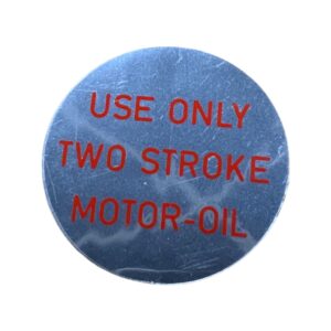 NOS Vintage “Use Only Two Stroke Motor-Oil” Sticker