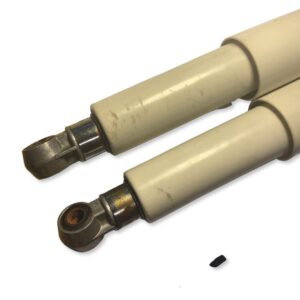464mm Plastic Cream Colored Shocks for Mopeds (Used)