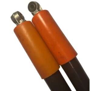 318mm Orange and Black Plastic Shocks for Mopeds (used)