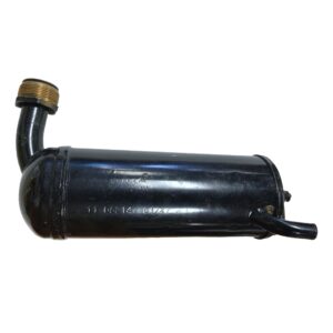 NOS Shiny Black Silencer for Peugeot Moped Exhausts