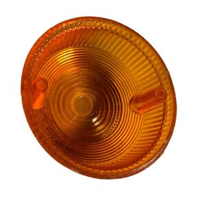 Large Round Turn Signal Cover- Orange- (USED)