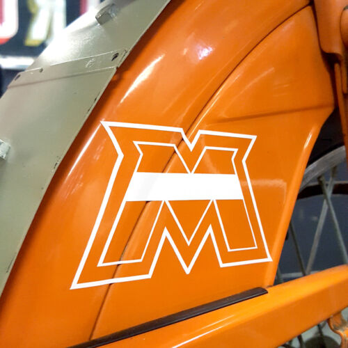 NEW Reproduction Motobecane M moped logo decal vinyl sticker vintage two stroke