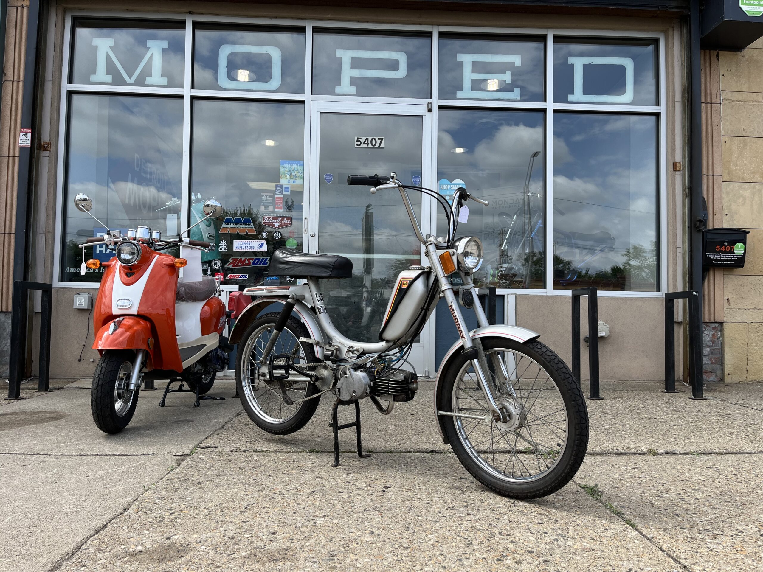 1982 Puch Murray Silver 50cc Pedal-Start Moped