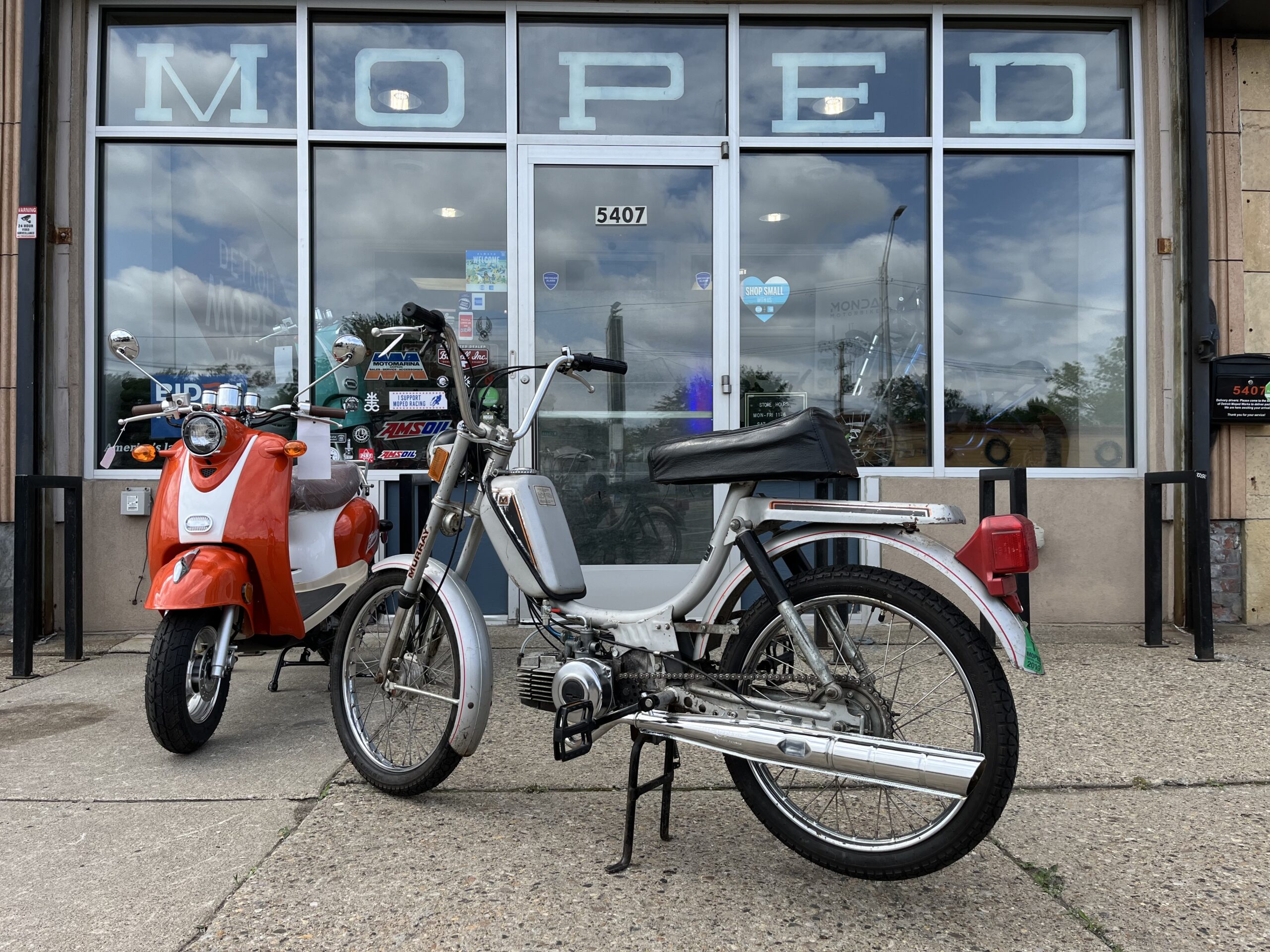1982 Puch Murray Silver 50cc Pedal-Start Moped