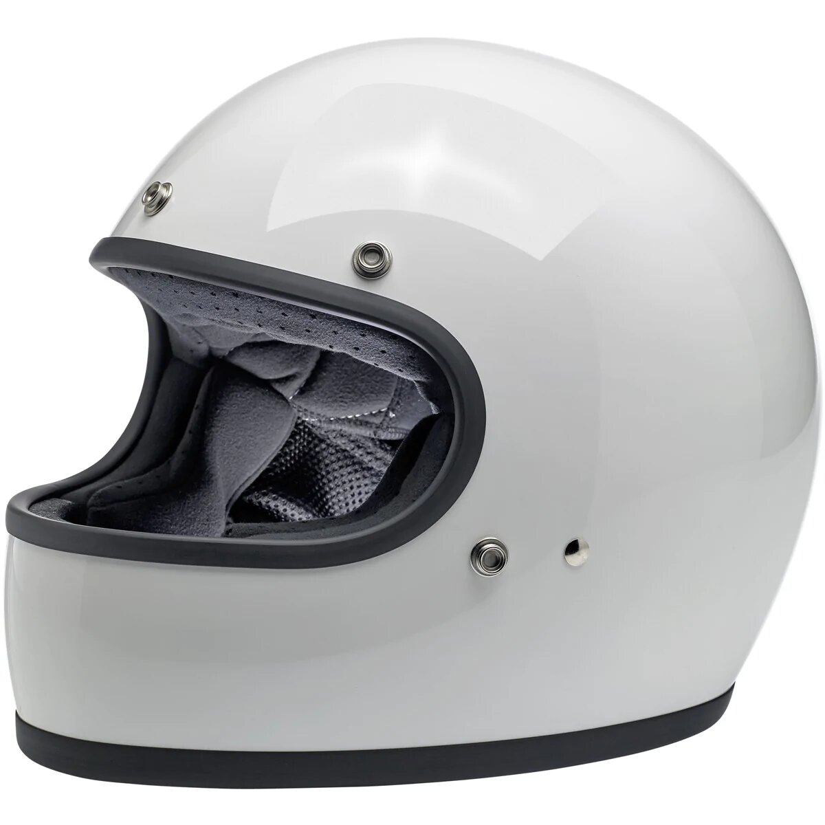 Biltwell Gringo – Gloss White – ECE Helmet