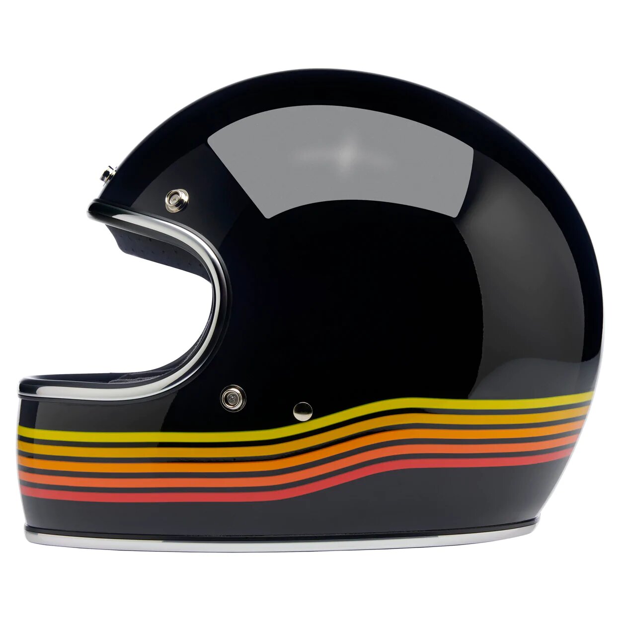 Biltwell Gringo – Gloss Black Spectrum – ECE Helmet