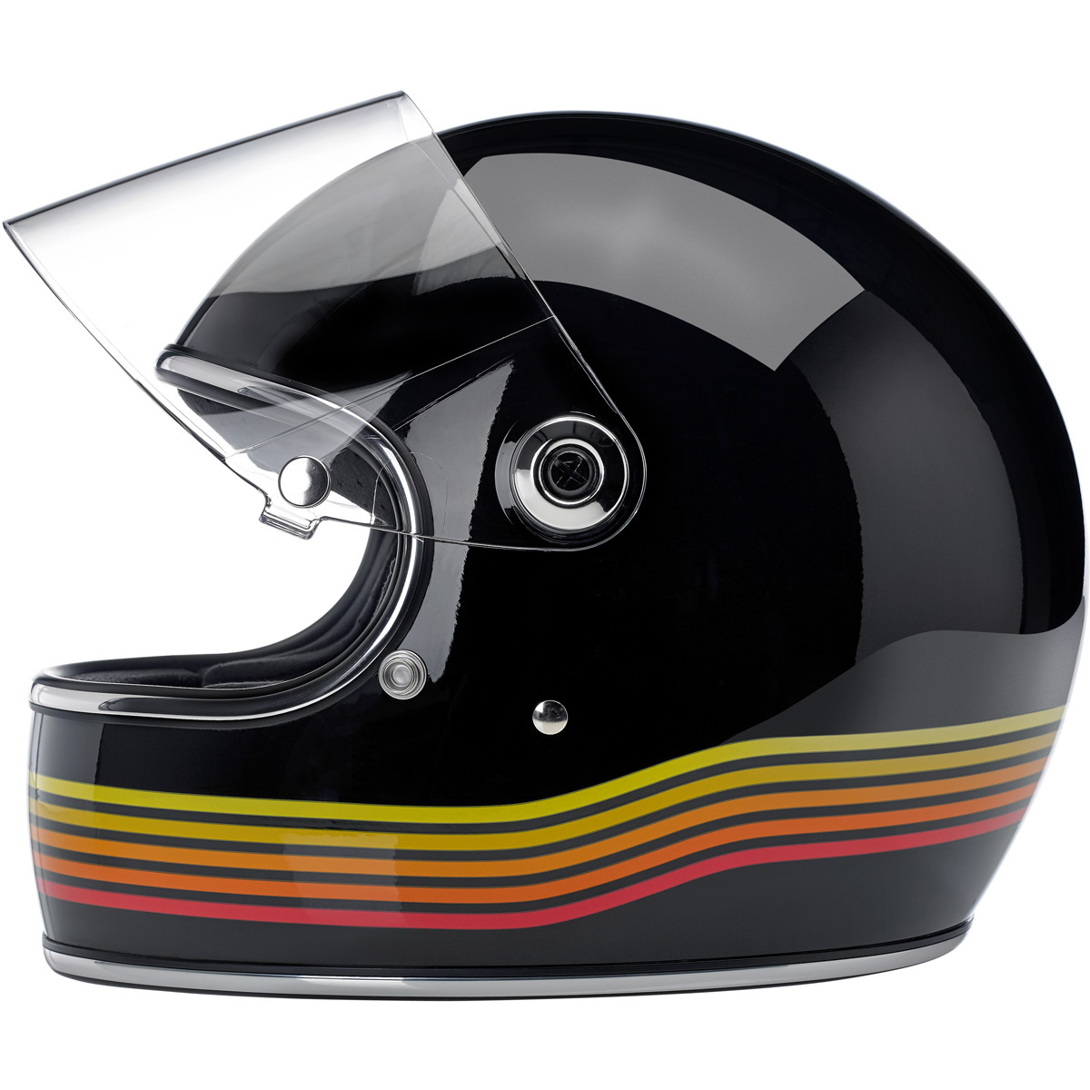 Biltwell Gringo S – Gloss Black Spectrum – ECE Helmet