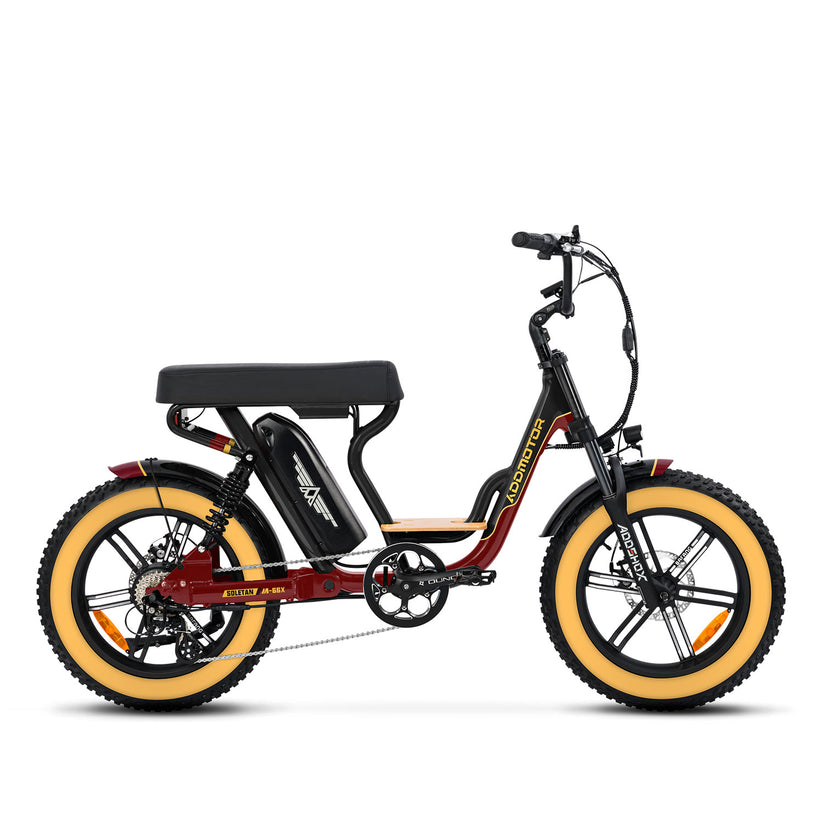 Addmotor – Soletan M-66X – 48v/750w full suspension fat tire electric moped style bike