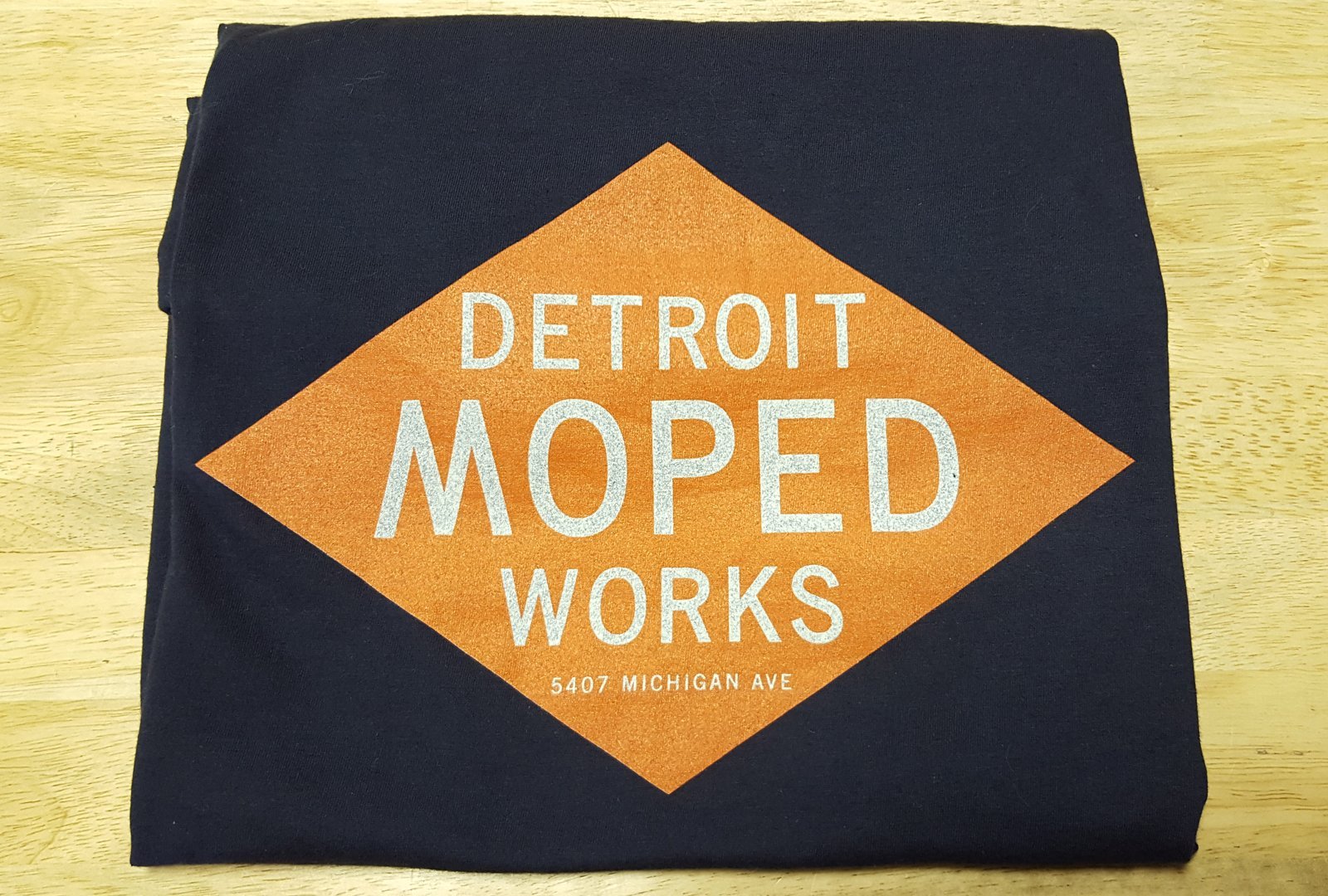 Orange on Heather Blue Diamond DMW Shirt  (New 2024 Version)